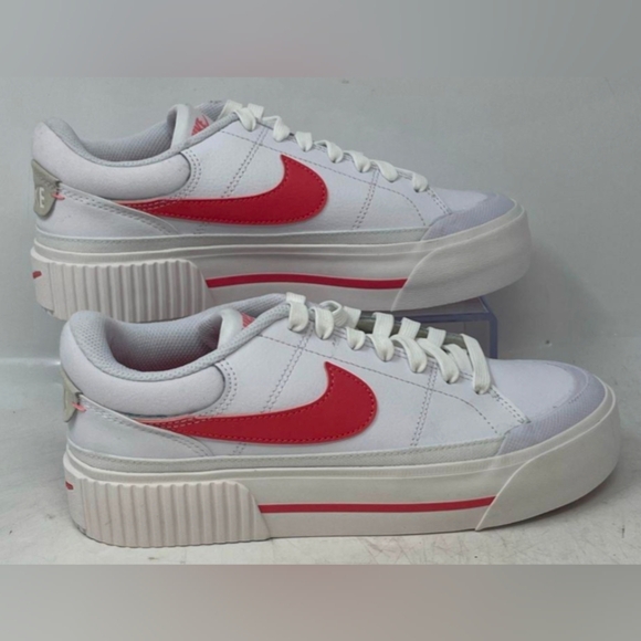 Nike Court Legacy Lift Platform "Sea Coral” Sneakers Size 7 NWOT MSRP 94.99 - Picture 3 of 8